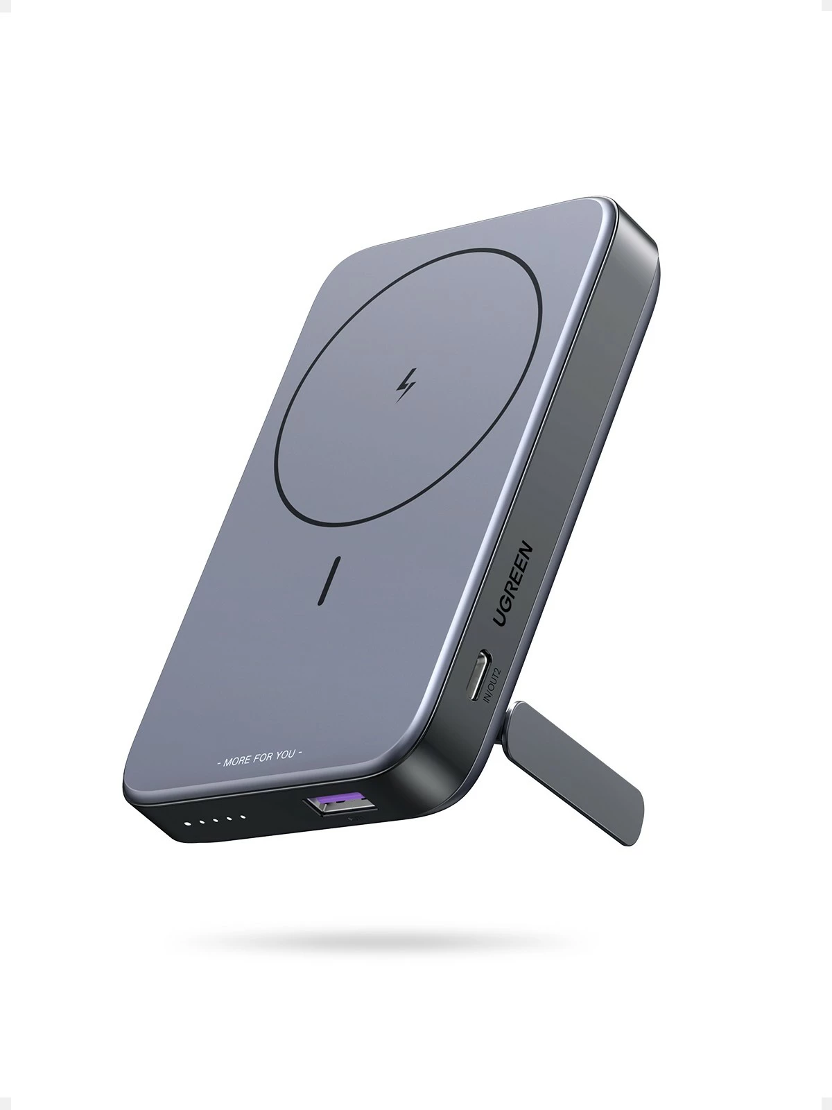 Mini brezžični powerbank 10000mAh, 20W z MagSafe Ugreen, siva