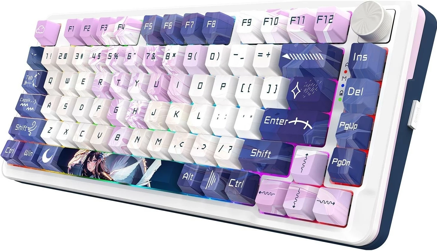 Mehanska brezžična tipkovnica z RGB, Redragon K681ACG-RGB-PRO Cyrus, vijolična