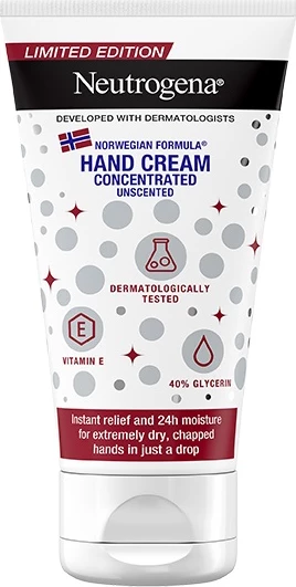 Krema za roke, Neutrogena Norwegian Formula Concentrated brez vonja, 75 ml