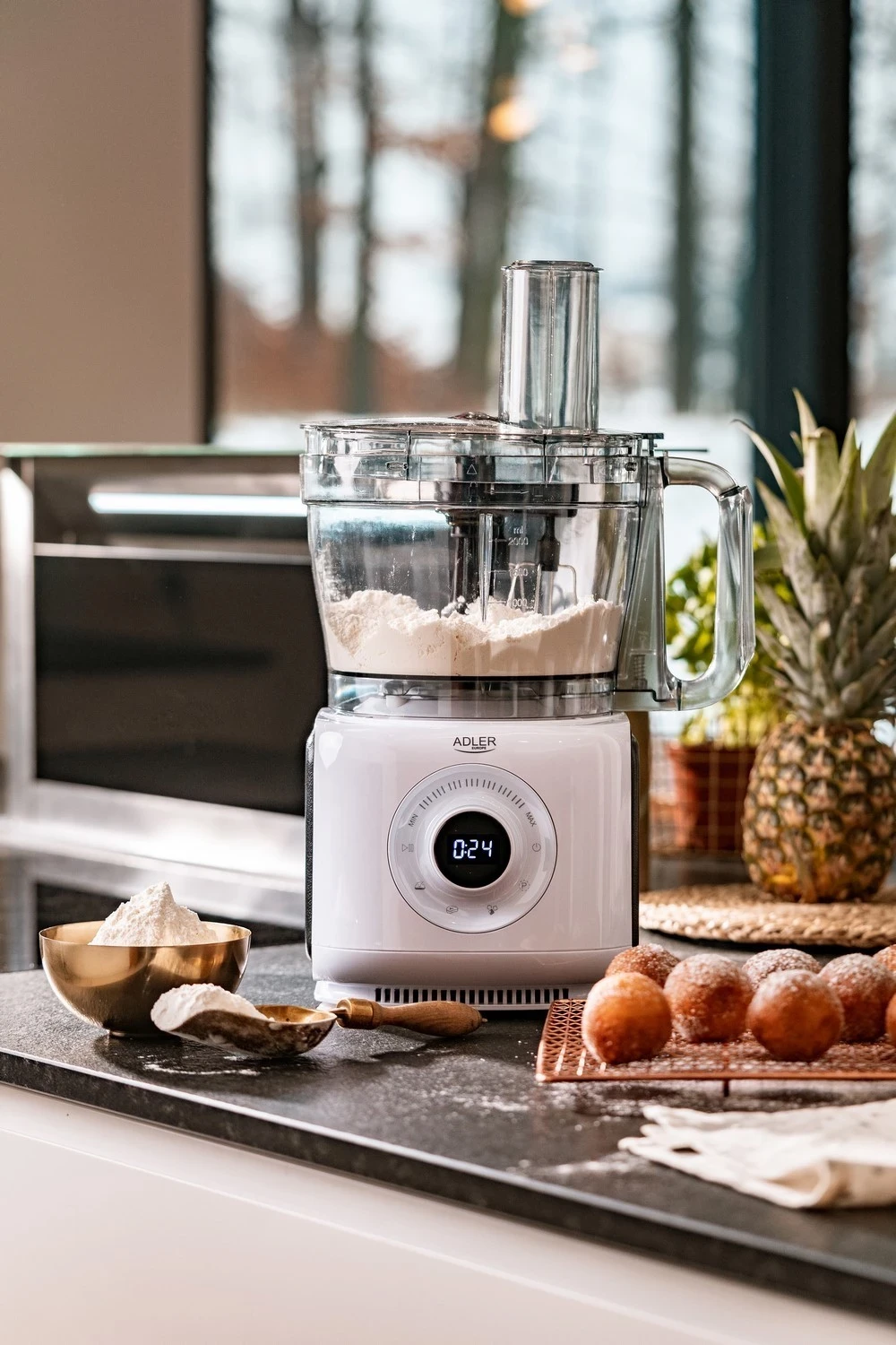 Kuhinjski procesor 1000 W, bel – Adler AD 4224