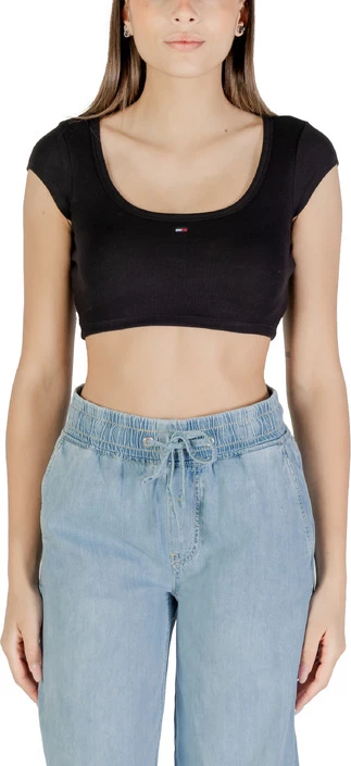 Majica za ženske Tommy Hilfiger Jeans, črna