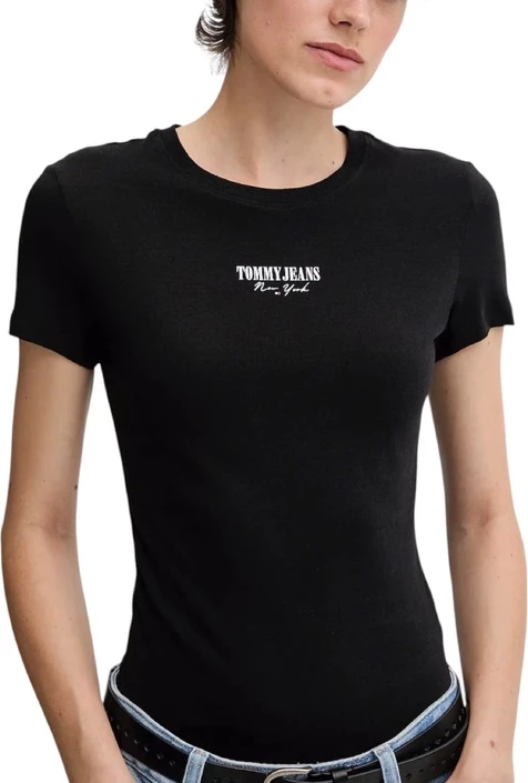 Majica za ženske Tommy Hilfiger Jeans, črna
