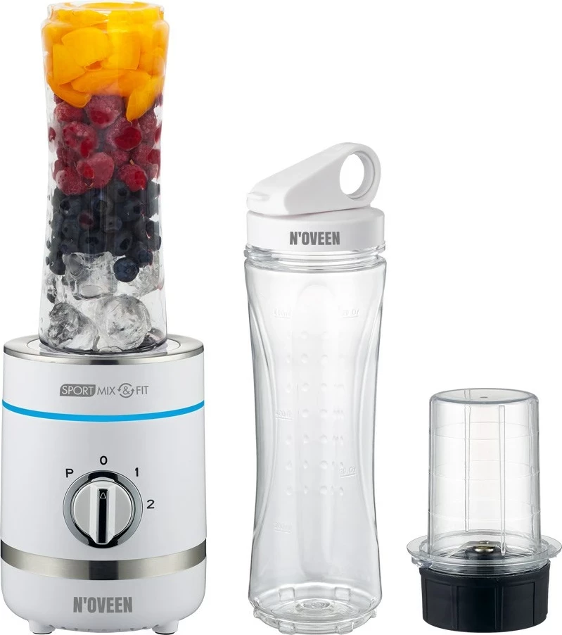 Blender za namizje Noveen Sport Mix & Fit SB1100 X-LINE, 0,6 L, 300 W, bel