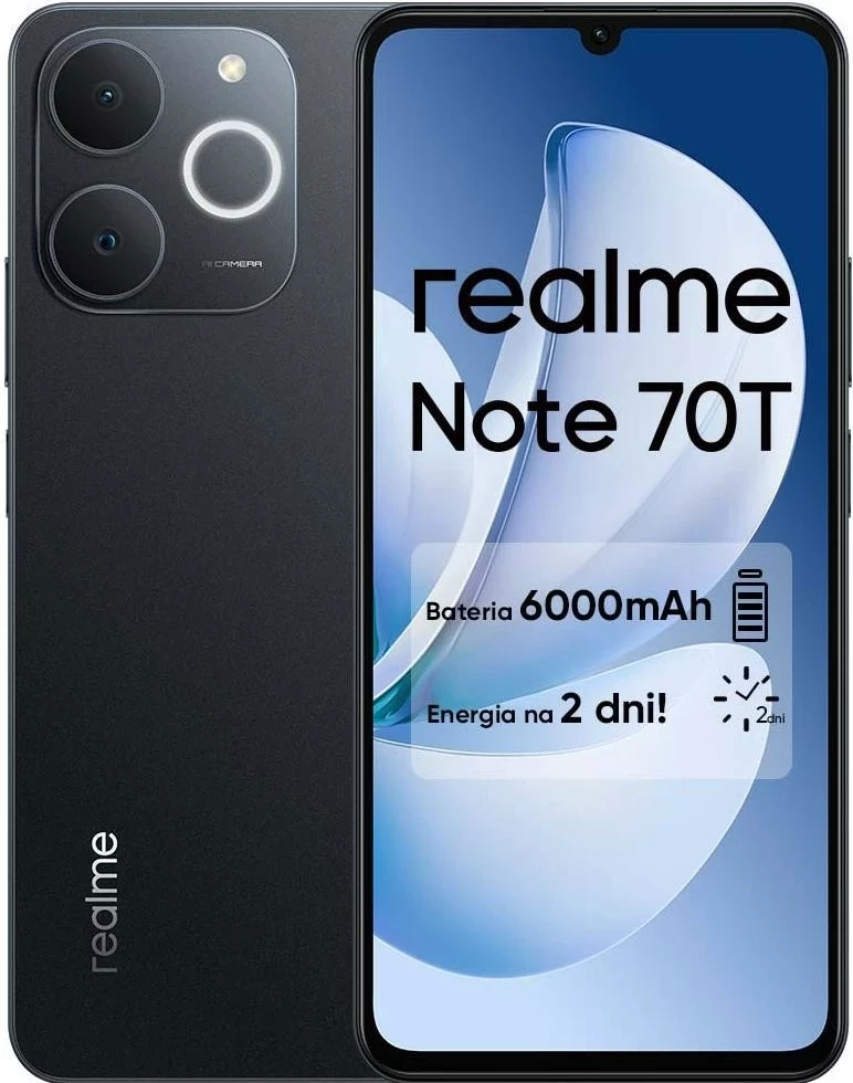 Pametni telefon Realme Note 70T 4/256GB, črn