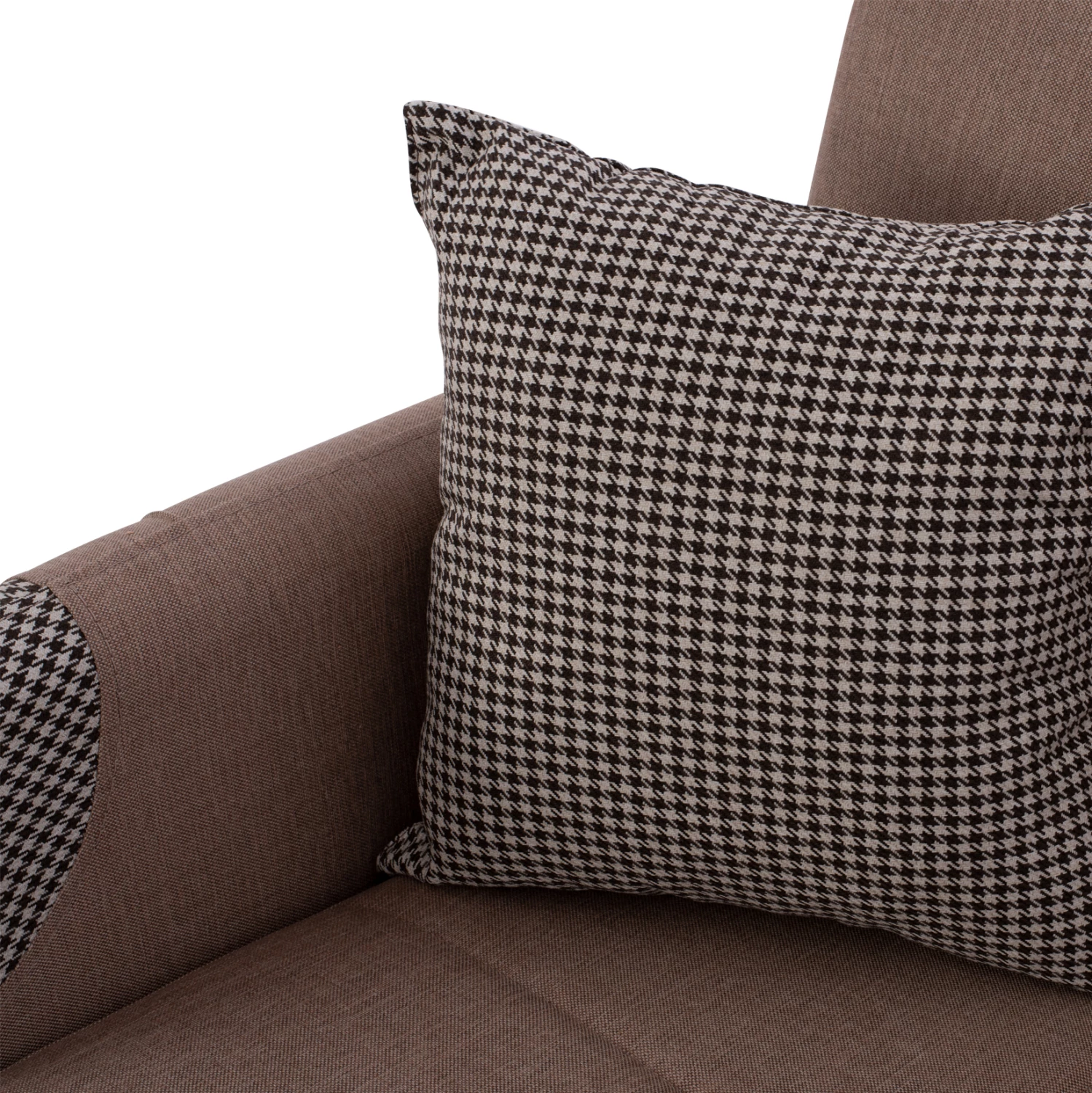 FH3246.01 Bež dvosed kavč-postelja z nasloni za roke in prostorom za shranjevanje