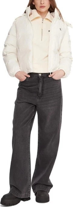 Jakna za ženske Calvin Klein Jeans, bela