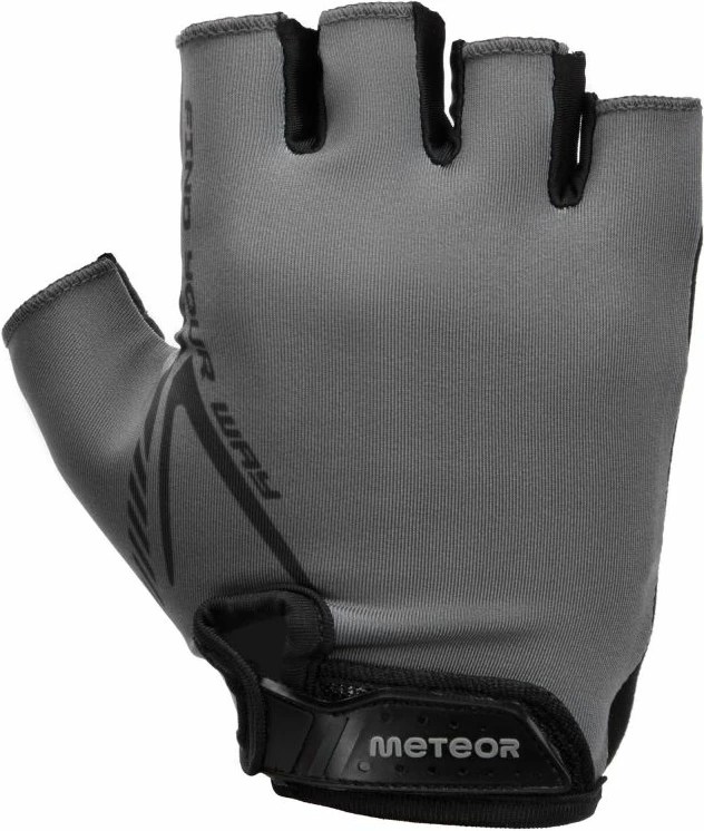 Kolesarske rokavice, Meteor MX10, za moške/ženske, sive