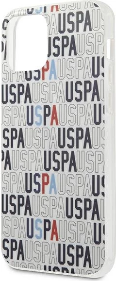Ovitek za iPhone 12 mini, 5,4", U.S. Polo Assn. USHCP12SPCUSPA6, Logo Mania, bel