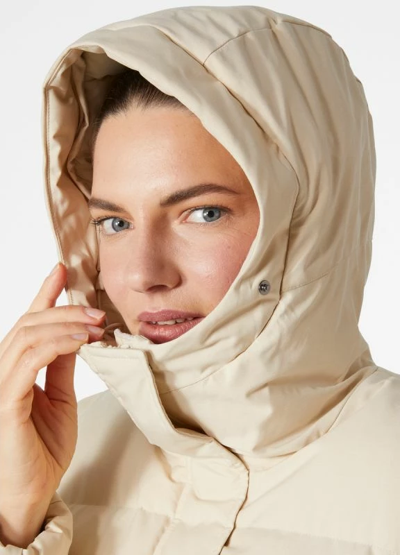 Topla parkas Blossom Puffy za ženske, Helly Hansen, krem