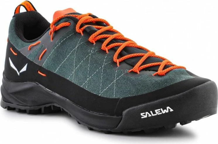 Tekstilne športne copate Wildfire Canvas, Salewa — moške, zelene