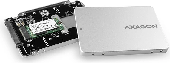 Notranje računalniško ohišje za SSD M.2 SATA, 2,5", AXAGON RSS-M2SD, srebrno Notranje računalniško ohišje za SSD M.2 SATA, 2,5", AXAGON RSS-M2SD, srebrno