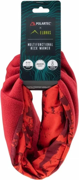 Šal za moške in ženske Elbrus, rdeč