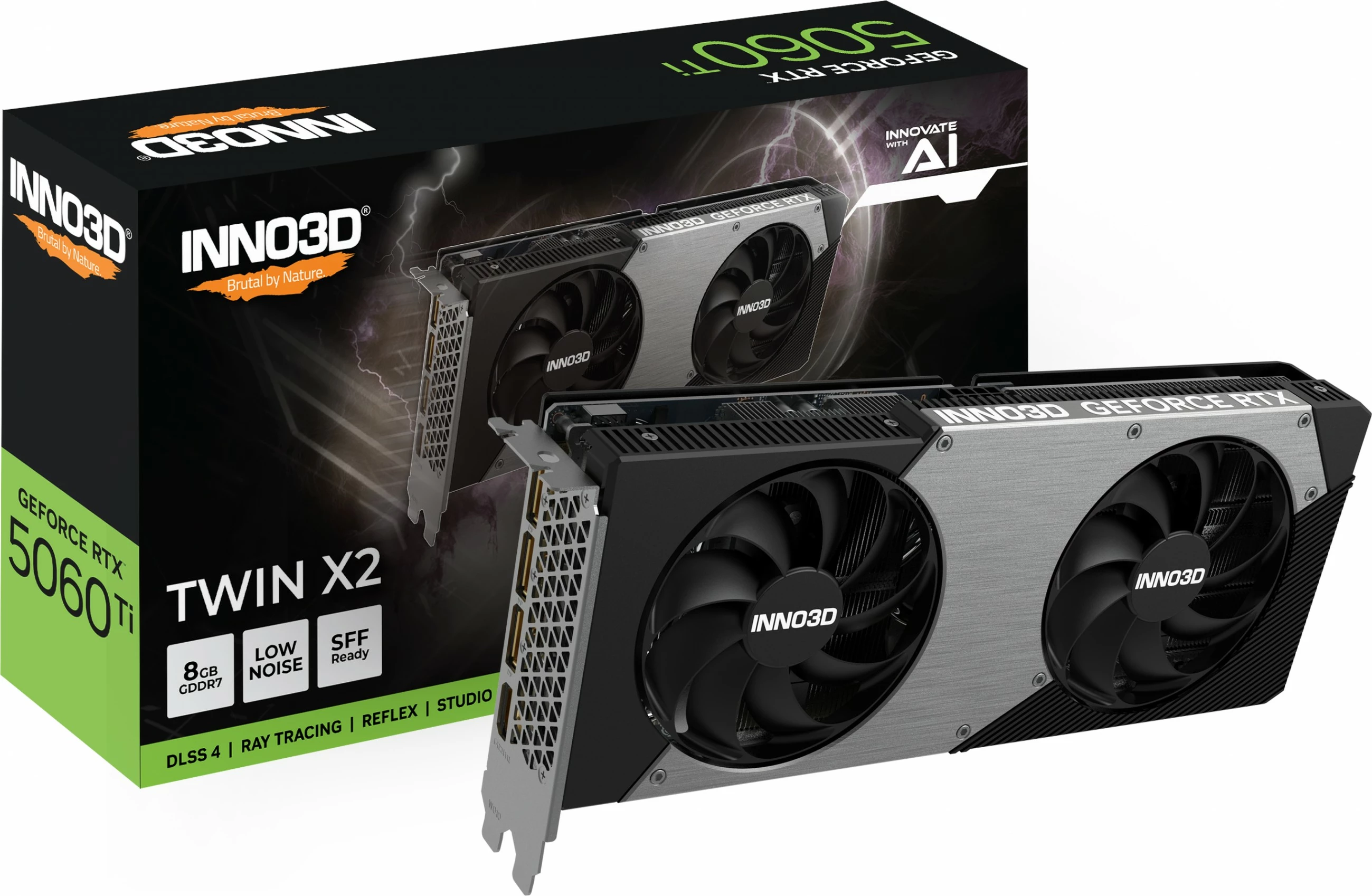 Grafična kartica RTX 5060 Ti Twin X2 8GB GDDR7 Inno3D Grafična kartica RTX 5060 Ti Twin X2 8GB GDDR7 Inno3D
