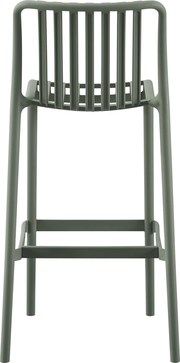 Barski stol iz polipropilena CONVEE FH6098.07 temno olivna 38,5x49,5x102H cm