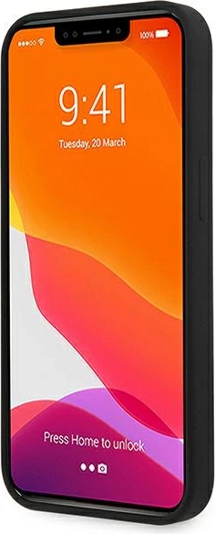 Zaščitni silikon z magSafe Guess GUHMP13MLSLMGBK za iPhone 13 6,1", črn