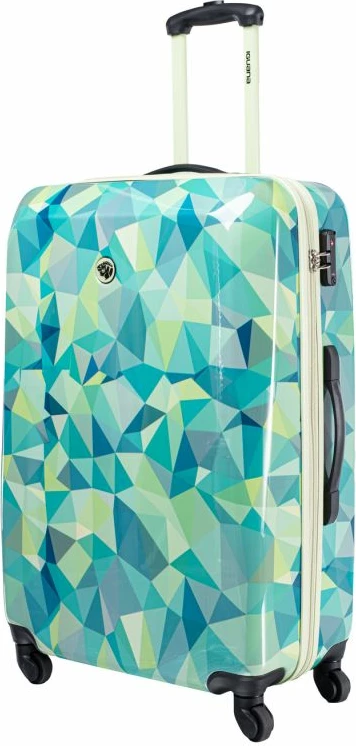 Potovalna kovček Iguana unisex, modro/zelena