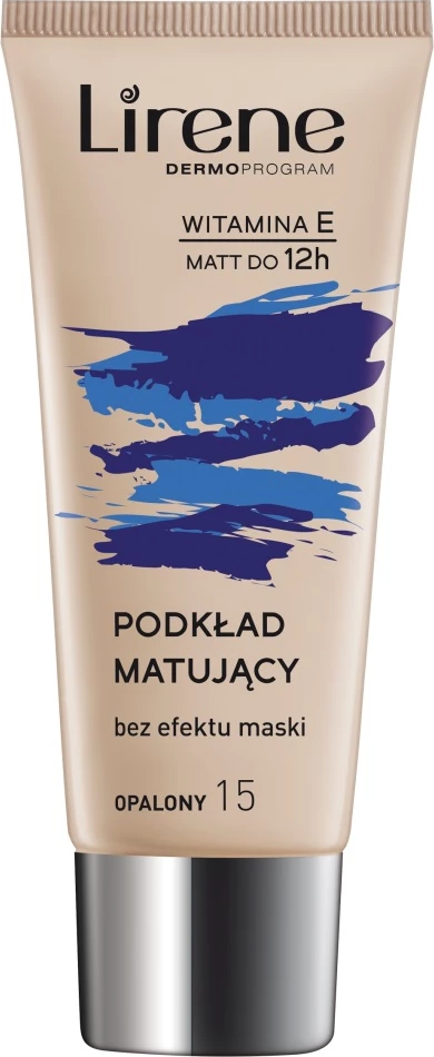 Matirajuča podlaga za obraz Nature Matte Face 15 Tanned, 30 ml, Lirene
