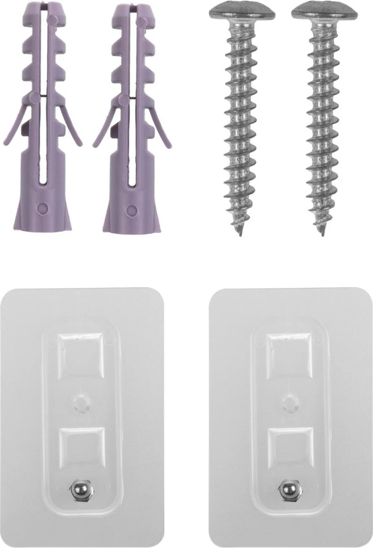 Stenska polica za dekoder Maclean MC-122, jeklo, črna