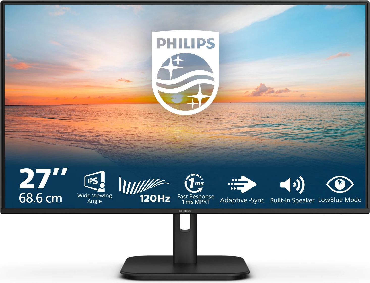 27-palčni IPS monitor, Full HD, HDMI, DP, črn Philips 27E1N1200A 27-palčni IPS monitor, Full HD, HDMI, DP, črn Philips 27E1N1200A