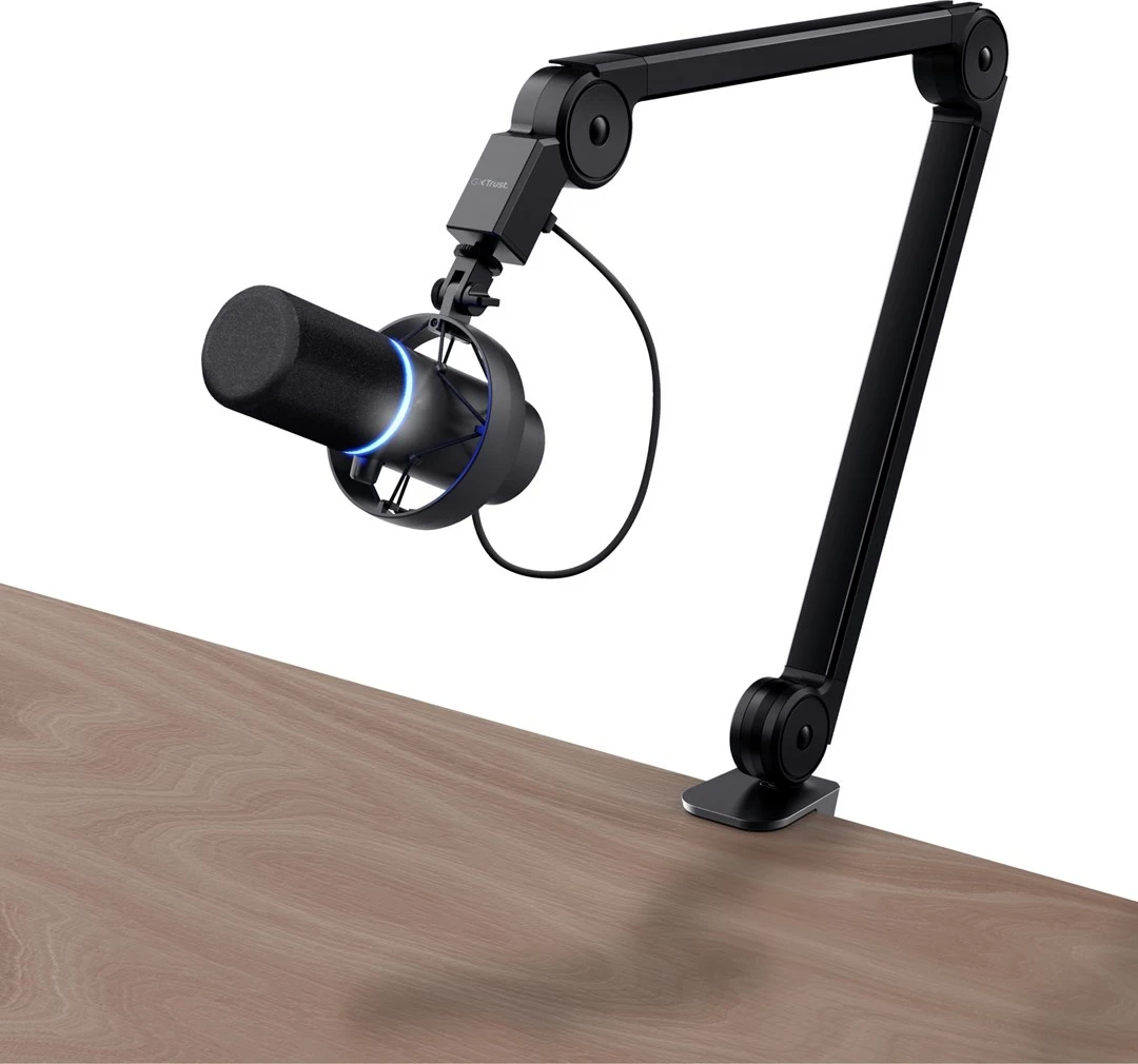 Kondenzatorski mikrofon GXT 255+ Onyx Trust za PC, črn