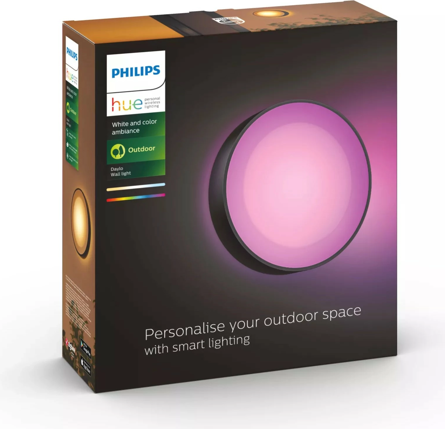 Pametna svetilka Daylo Philips Hue, LED, 1050 lm, črna