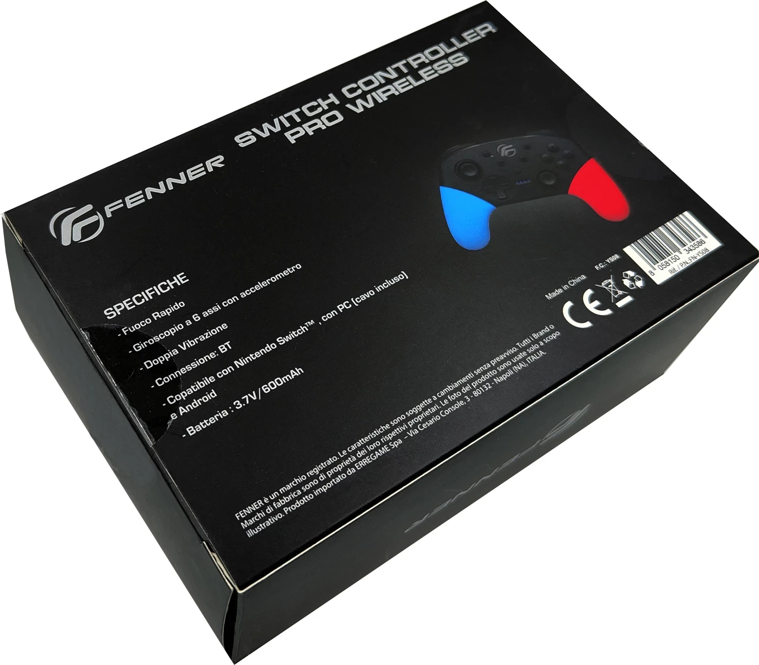 Brezžični kontroler Fenner Tech Pro (PC in Android) modro/rdeč