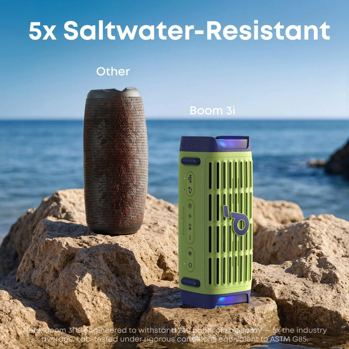 Prenosni zvočnik Anker Soundcore Boom 3i, Bluetooth, 16 ur baterije, zelen