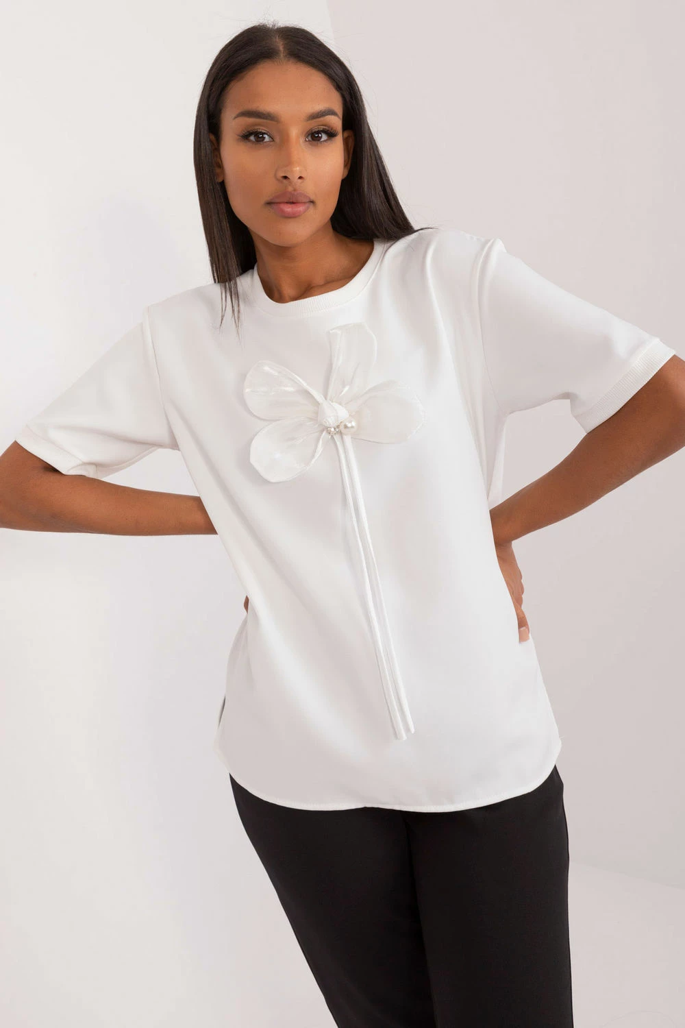 Elegantna bluza Lakerta 197051 za ženske, bež