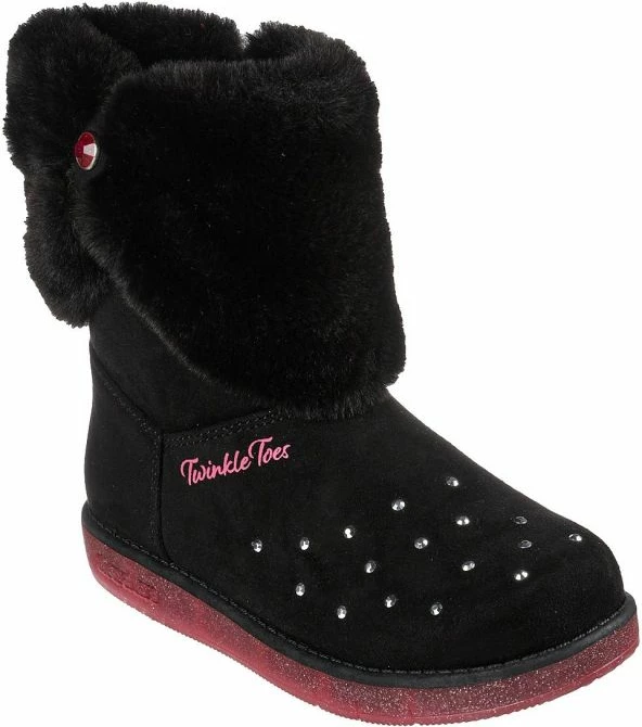 Topli zimskimi škornji za otroke Skechers, črni