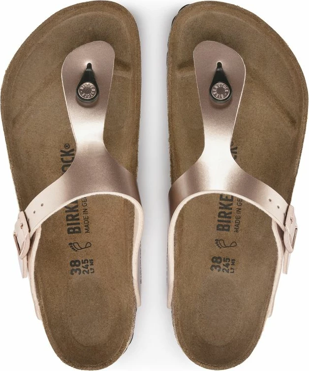 Sandali Birkenstock Gizeh, zlate, ženski