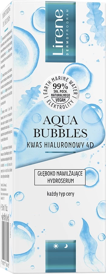 Hidratacijski serum Aqua Bubbles Deep Hydrating Hydroserum, Lirene, 30 ml