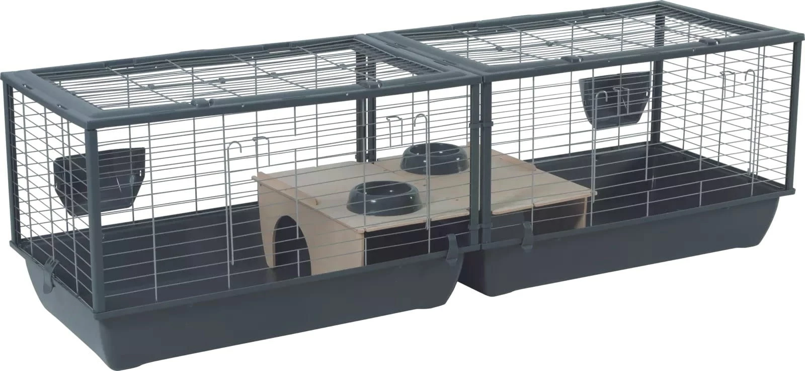 Kavez za zajce ZOLUX Neolife connect, 101,5x54x51 cm, siv