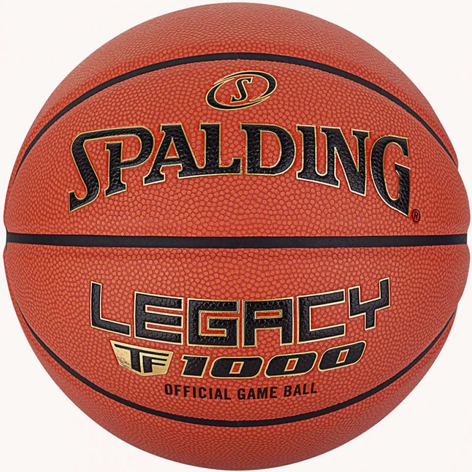 Košarkarska žoga TF-1000 Legacy Logo FIBA, Spalding, rjava