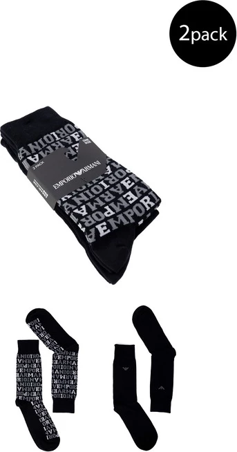 Čevlji Emporio Armani, črne nogavice za moške