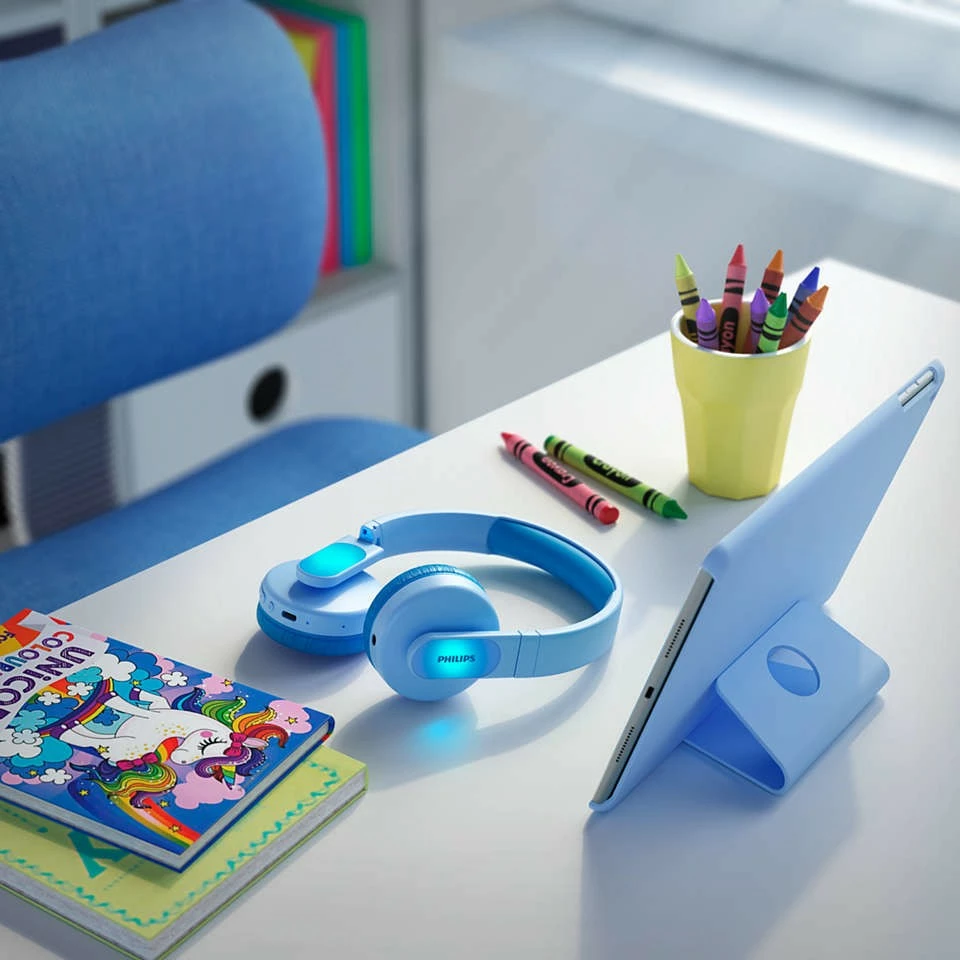 Otroške Bluetooth over-ear slušalke, Philips TAK4206BL/00, modre Otroške Bluetooth over-ear slušalke, Philips TAK4206BL/00, modre