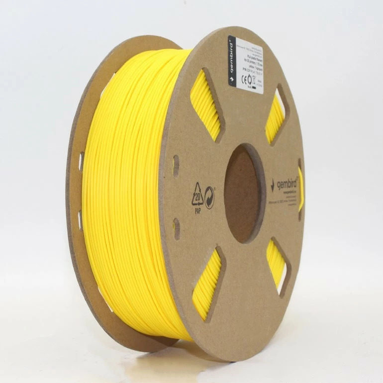 Filament PLA 3D, 1,75 mm, 1 kg, rumena — Gembird