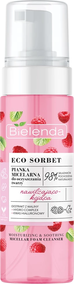 Micelarna pena za obraz z robido, 150 ml, Bielenda Eco Sorbet