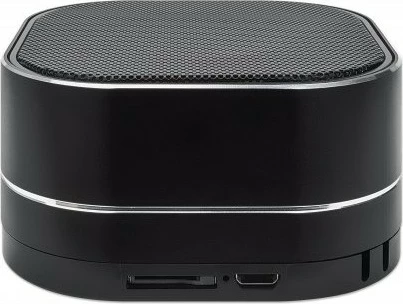 Prenosni zvočnik MANHATTAN Sound Science Metallic LED, Bluetooth 5.0, mikrofon, FM radio, MicroSD, črn