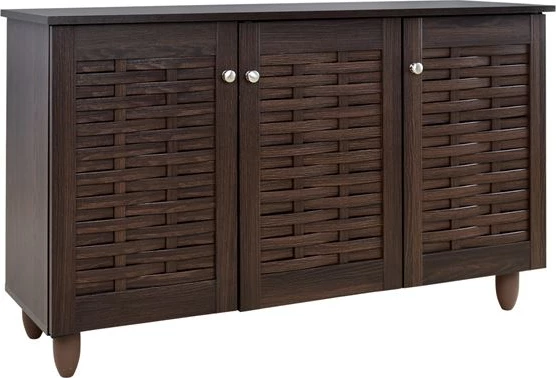 Lesena omarica za čevlje s 3 vrati FH2211.01 Wenge 114x34x68