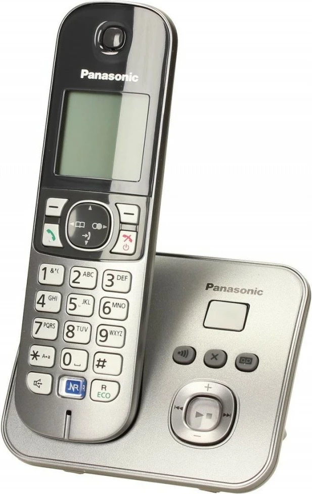 Brezžični telefon, Panasonic KX-TG6821, z vrhunskim tajnikom, siva