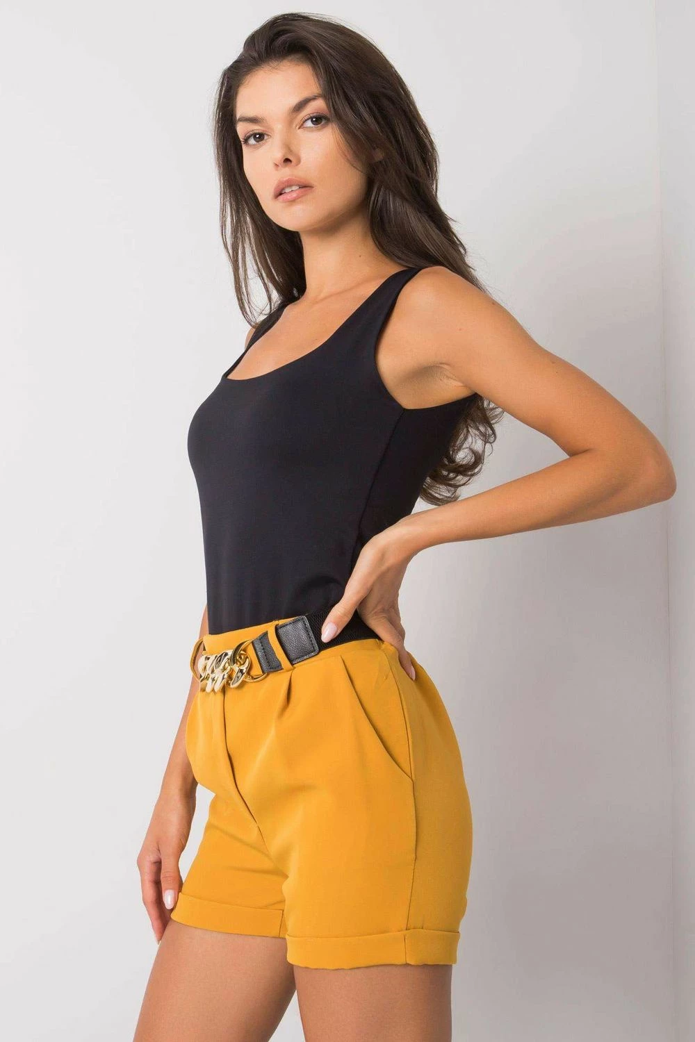Kratke hlače za ženske Italy Moda 166155, rumene