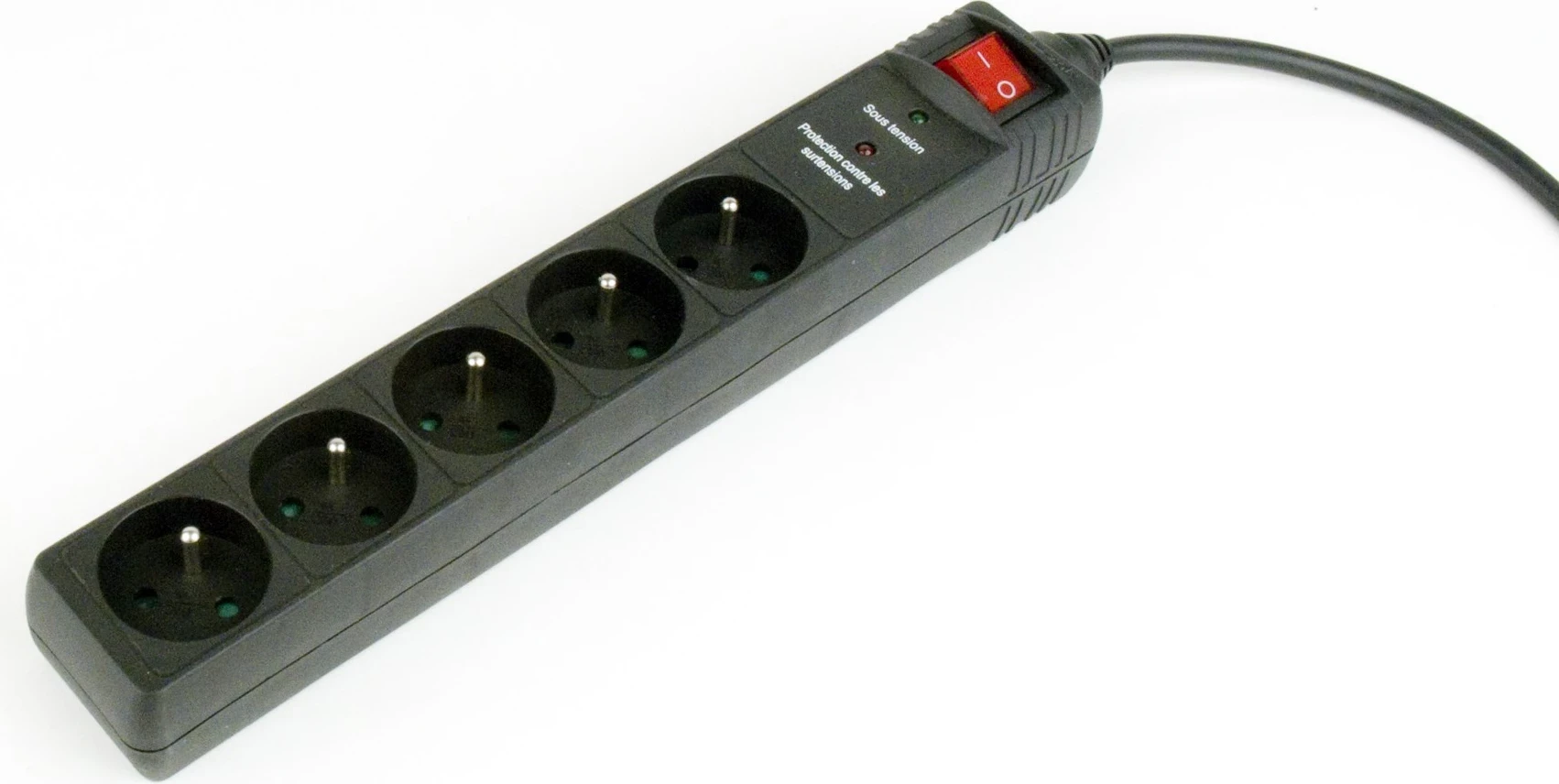 Podaljšni kabel z 5 vtičnicami Gembird SPF5-C-10, 3 m, črn