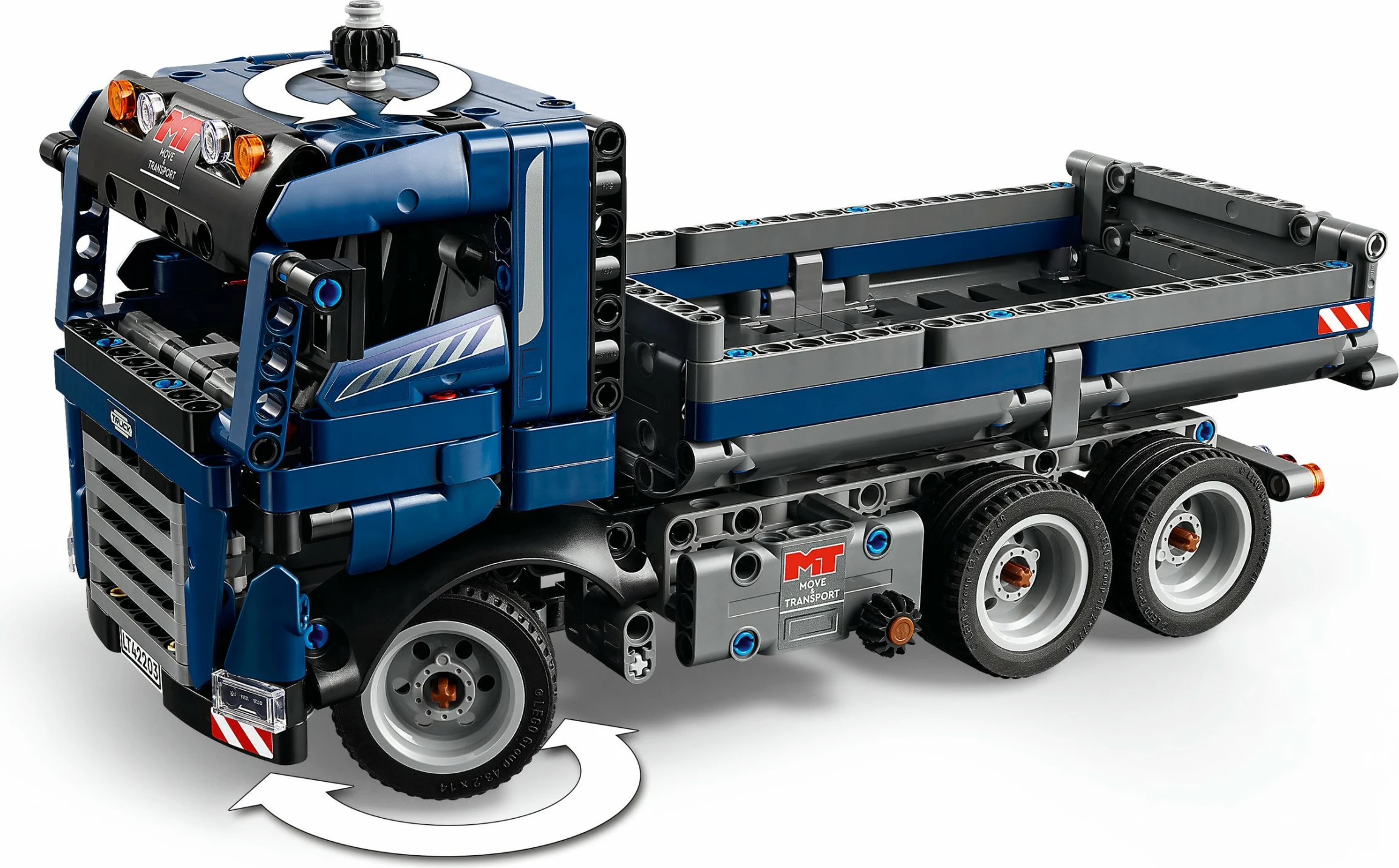 Gradbeni komplet LEGO Technic premetni tovornjak, 462 kosov, večbarven
