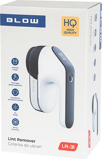 Pometalec za oblačila BLOW LR-31, z baterijo, bel