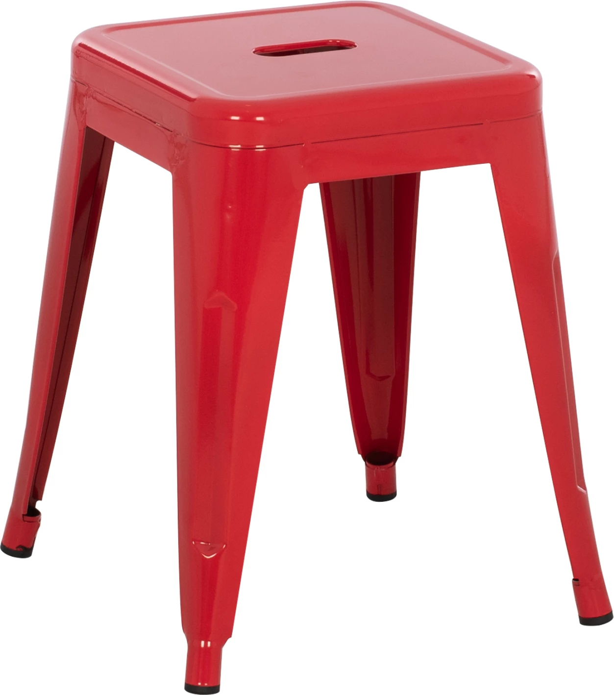 Stolček MELITA FH0096.44 kovinski v rdeči barvi 39x39x46Hcm