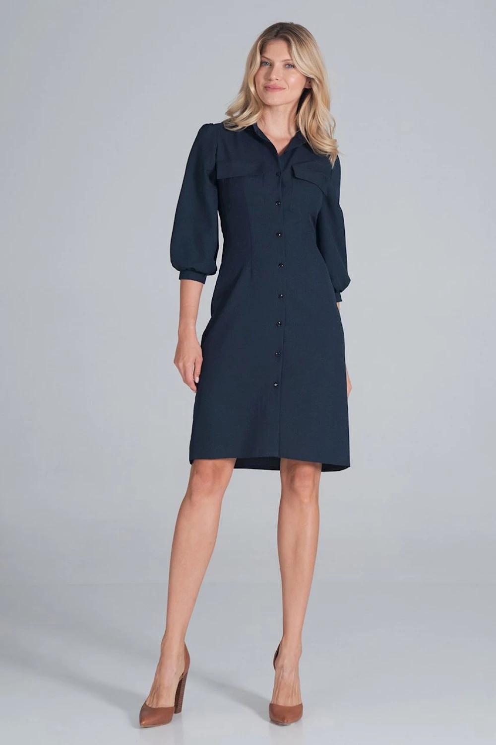 Obleka Figl 162393, temno modra