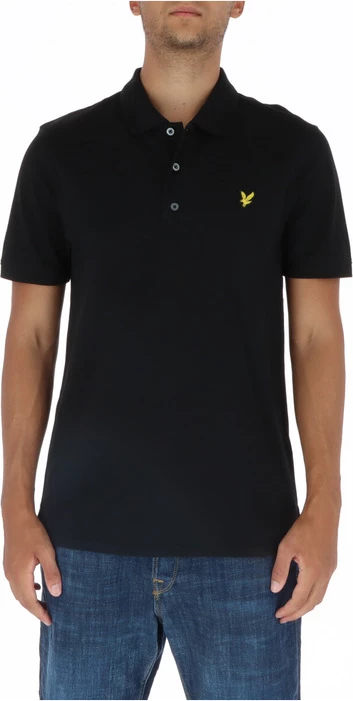 Polo majica Lyle & Scott, črna
