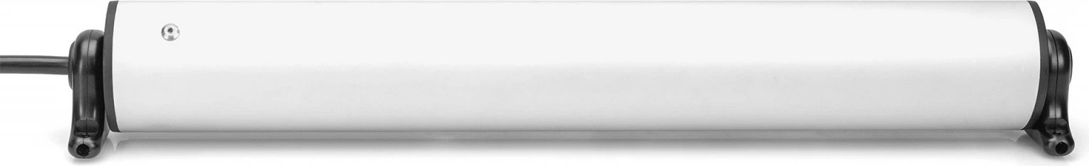 Večvtična vtičnica z aluminijastim ohišjem, 6 Schuko izhodov, 2x USB-A, 1x USB-C, s sponko, črno/srebrna — Digitus DA-70624