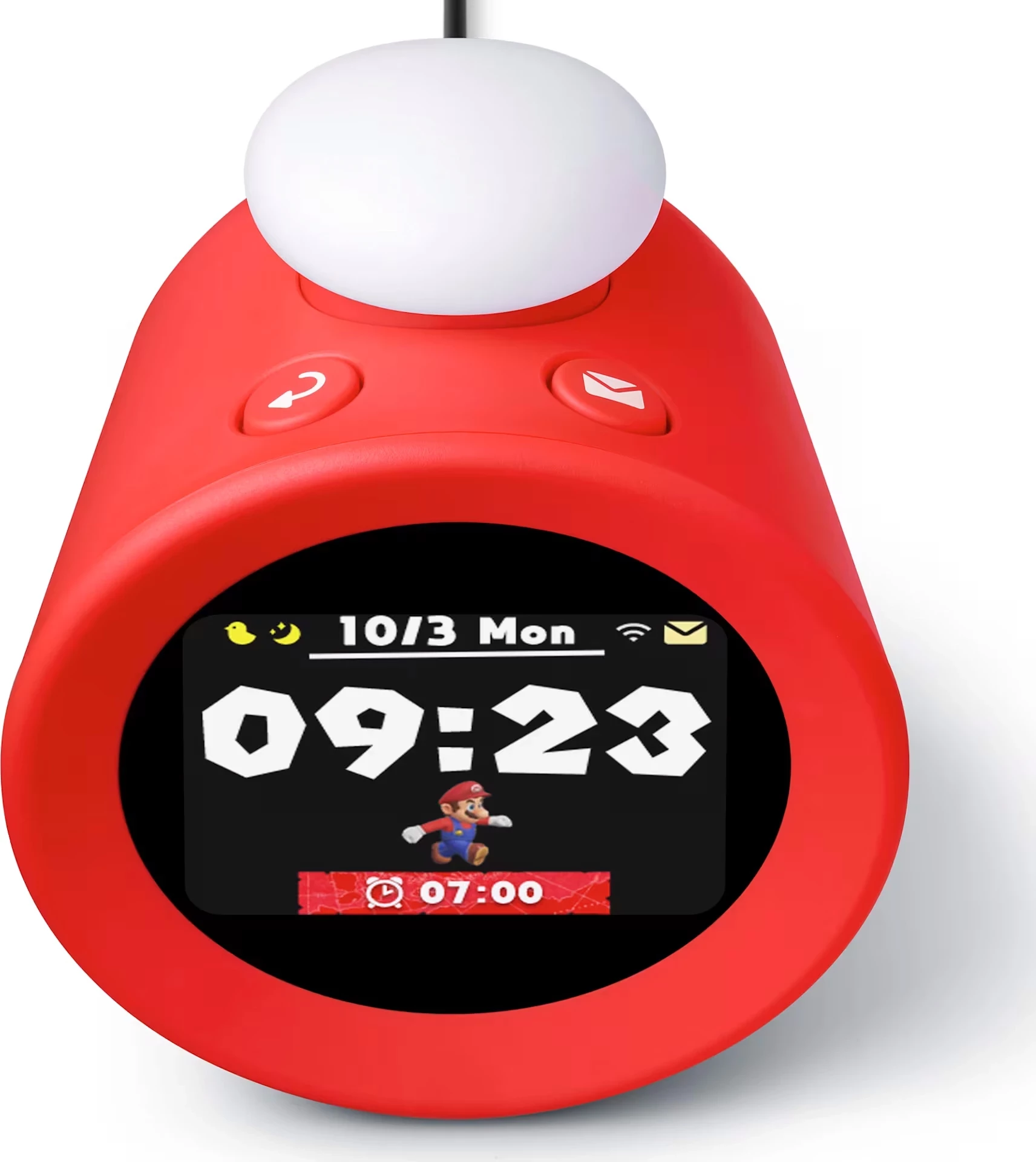 Budilka Nintendo Alarmo, rdeča