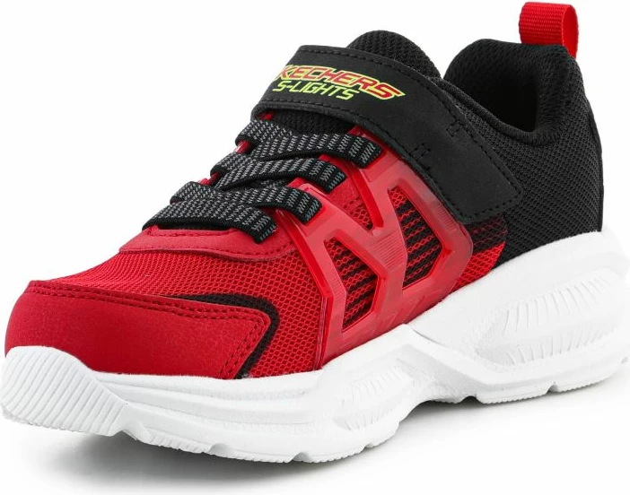 Superge za otroke, Skechers S-Lights Prisma Trons 400090L-RDBK, rdeče in črne